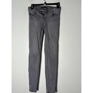 J Brand Faded Black Super Skinny Denim Sz 26
